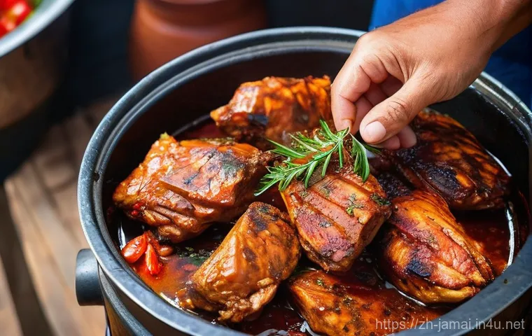 자메이카에서 경험할 수 있는 요리 클래스 - **A Vibrant Jamaican Farmers Market Scene:**
A bustling and colorful outdoor farmers market in M... 자메이카에서 경험할 수 있는 요리 클래스 - **A Vibrant Jamaican Farmers Market Scene:**
A bustling and colorful outdoor farmers market in M...