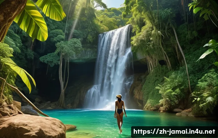 자메이카와 바하마 비교 여행 - **Prompt:** "A vibrant and energetic scene capturing the essence of Jamaican culture and natural adv...